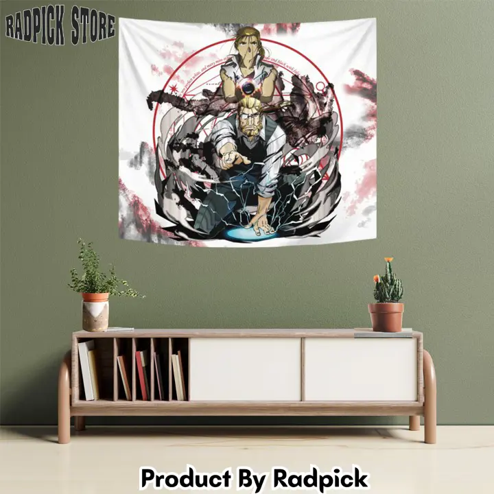 Van hohenheim tapestry custom fullmetal alchemist anime home decor  rp5948083